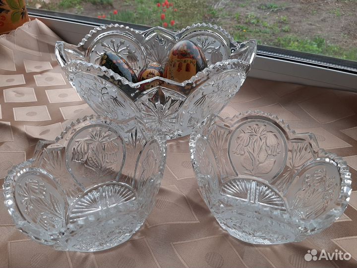 Салатник хрустальный