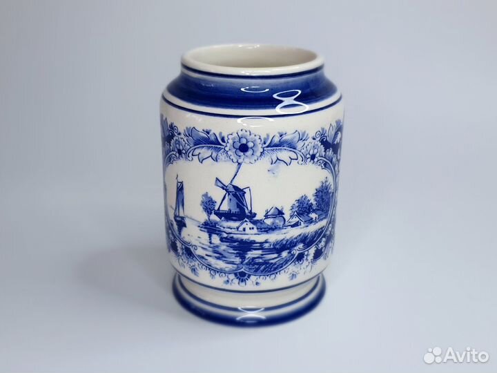 Голландская вазочка (в стиле делфтского фаянса)