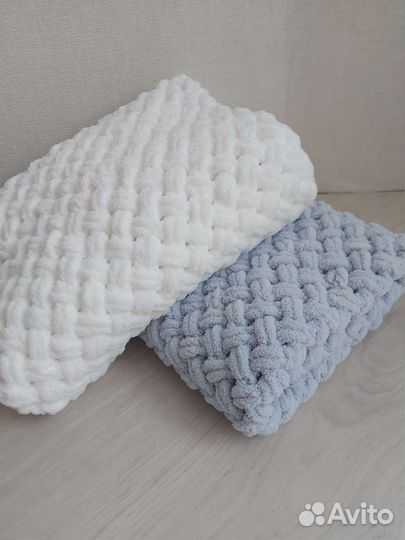 Плед детский вязаный ручная работа