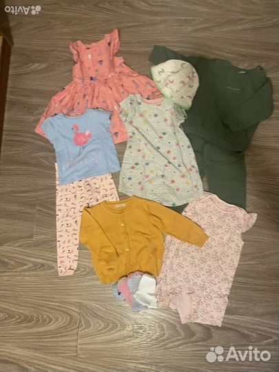 Вещи пакетом для девочки 80-86