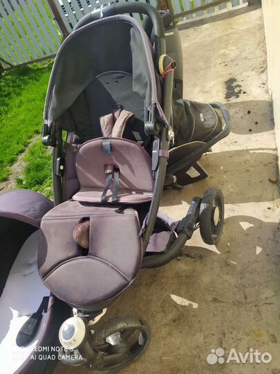 Коляска Recaro 3в1 и автокресло, б/у
