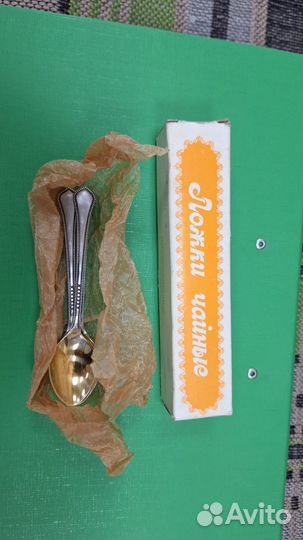 Набор чайных ложек посеребренный мельхиор