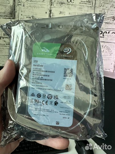 2 тб Жесткий диск Seagate BarraCuda ST2000DM008