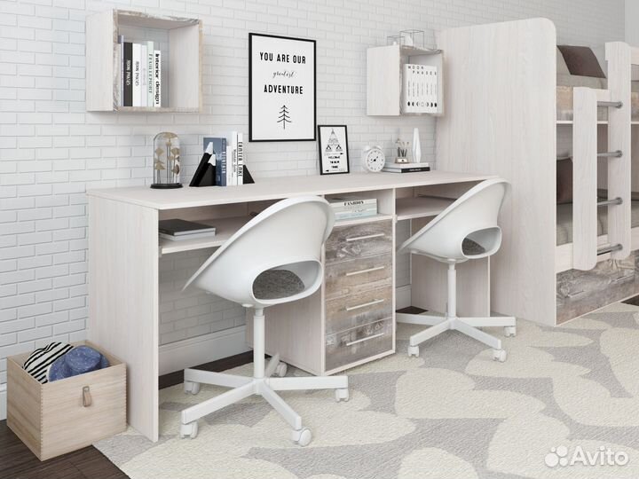 Компьютерный стол для двоих