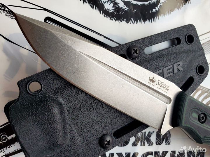 Нож Kizlyar Supreme CityHunter Elmax Green-Black