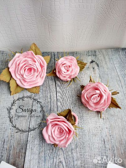 Розы на косу на выпускной