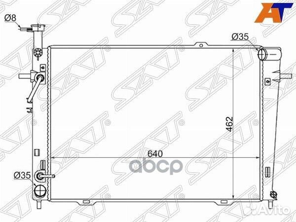 Радиатор Hyundai Tucson 04-09 / Kia Sportage 06