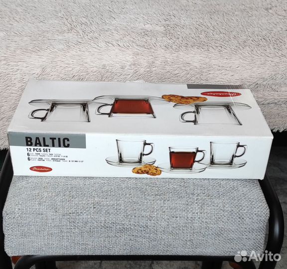 Чайные чашки, стеклянные