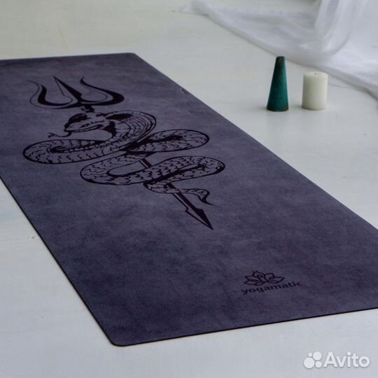 Каучуковый коврик для йоги удлиненный PRO