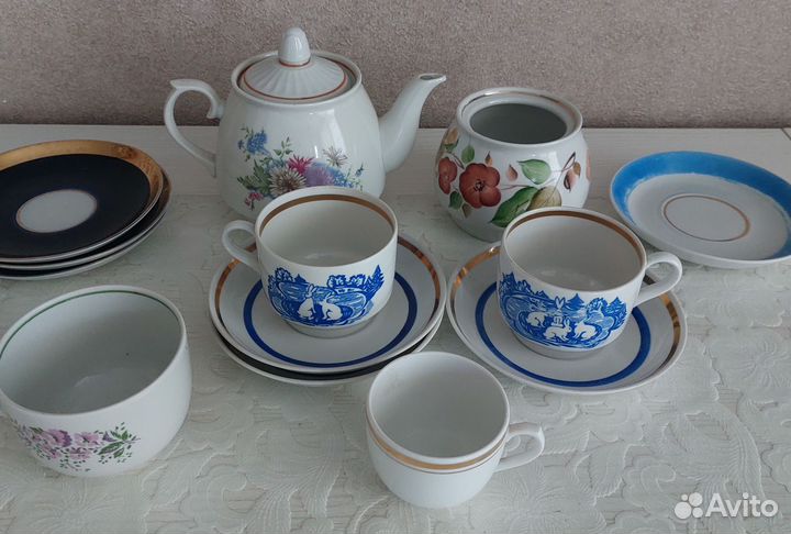 Фарфоровая посуда лфз, СССР, остатки