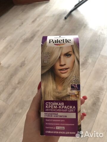Краска для волос palette серебристый блонд