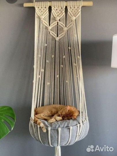 Подвесной гамак для кота