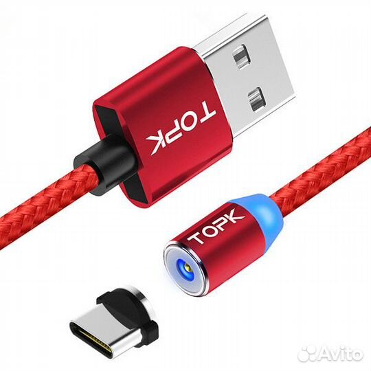 Магнитный кабель для зарядки USB- type C