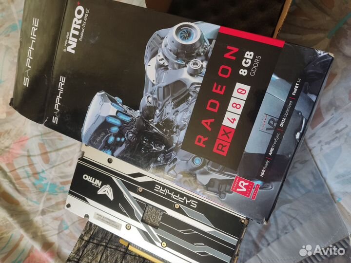 Видеокарта Sapphire RX480 8GB в коробке