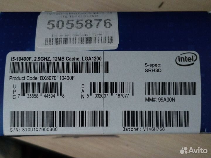 Intel core i5 10400f