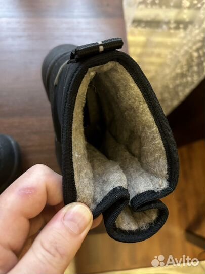 Детские ботинки зимние на липучках