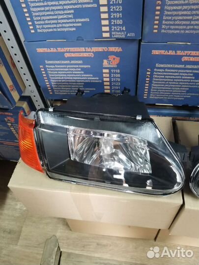 Фары, Ваз 2113-2115 Black, Прозрачное оргстекло