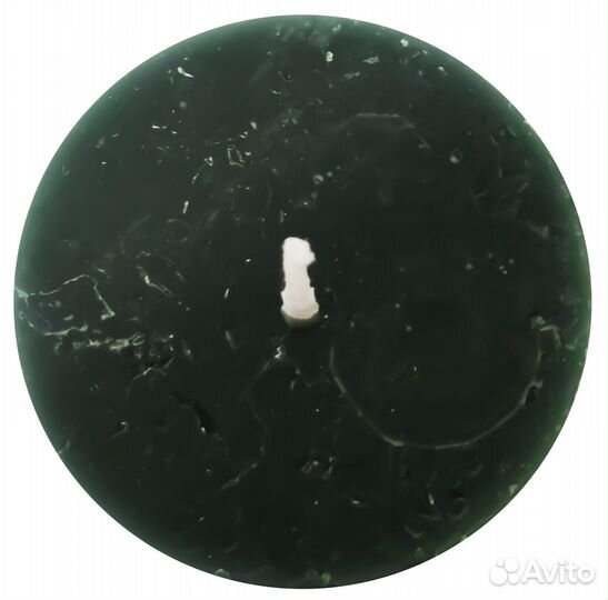 Свеча-столбик Рустик 60x110 мм, цвет темно-зеленый