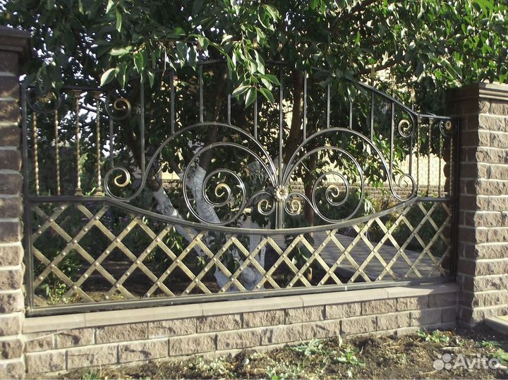 H2Заборы для дачи кованные секционные под заказ 3