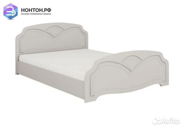 Кровать Натали-1 белый глянец