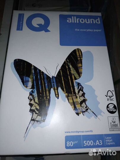 Офисная бумага белая А4, А3