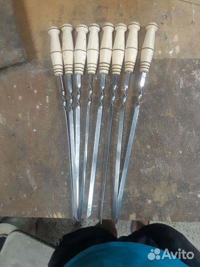 Шампура с деревянной ручкой