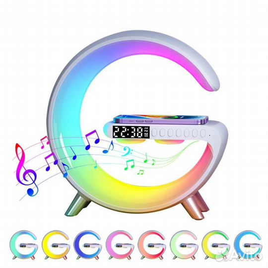 Светильник- Ночник c беспроводной зарядкой для тел