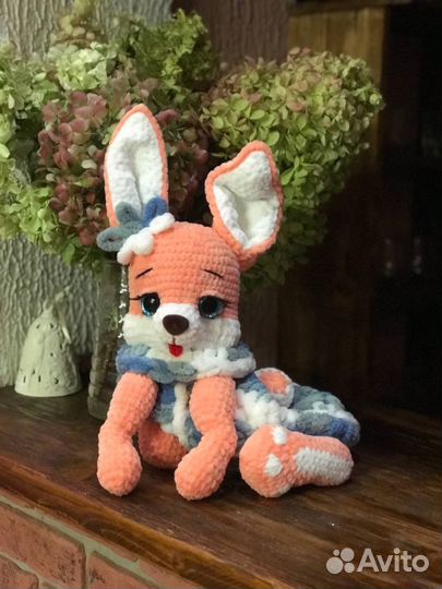 Пижамница Зайка ручной работы 54 см