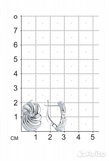 Серебряные серьги новые
