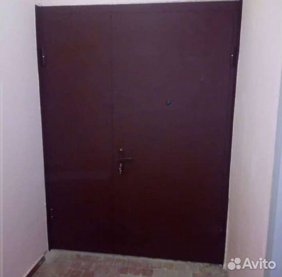 Дверь металлическая двухстворчатая чб 291