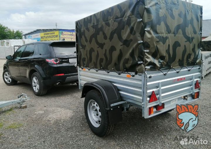 Внедорожный прицеп мзса 817710.026 с тентом 128 см
