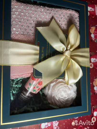 Подарок Подарочный Набор полотенце мыло крем
