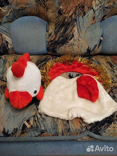 Новогодний костюм петуха для ребёнка 3-4 года