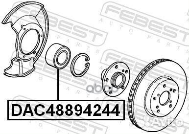 Подшипник ступицы DAC48894244 DAC48894244 Febest