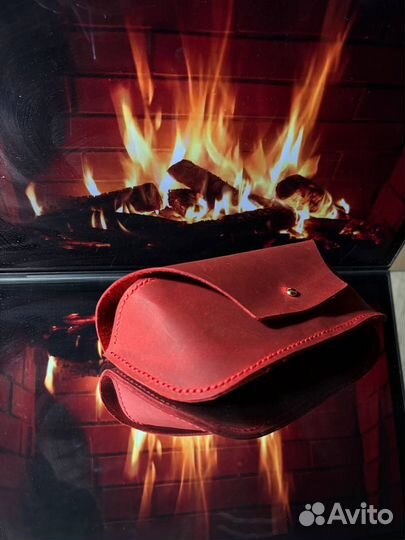 Футляр для очков кожаный ручная работа