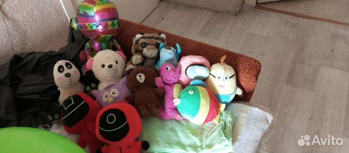 Игрушки мягкие пакетом состояние отличное
