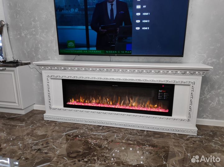 Линейные камины. Электрические камины. Камин