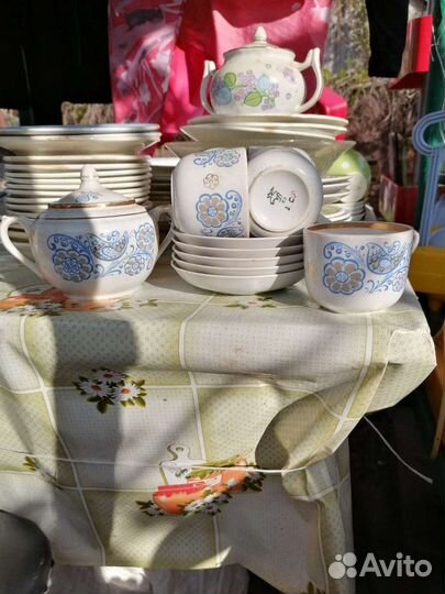 Хрустальные кружечки, чайные наборы времен СССР