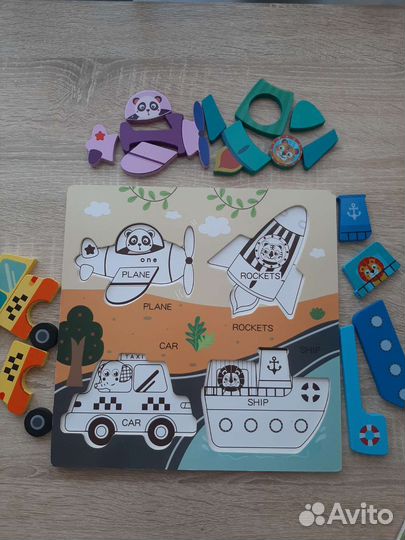 Деревянные пазлы для малышей