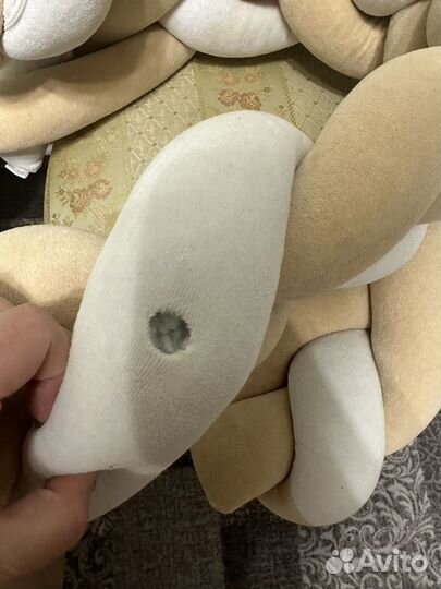 Бортики в детскую кроватку косичка