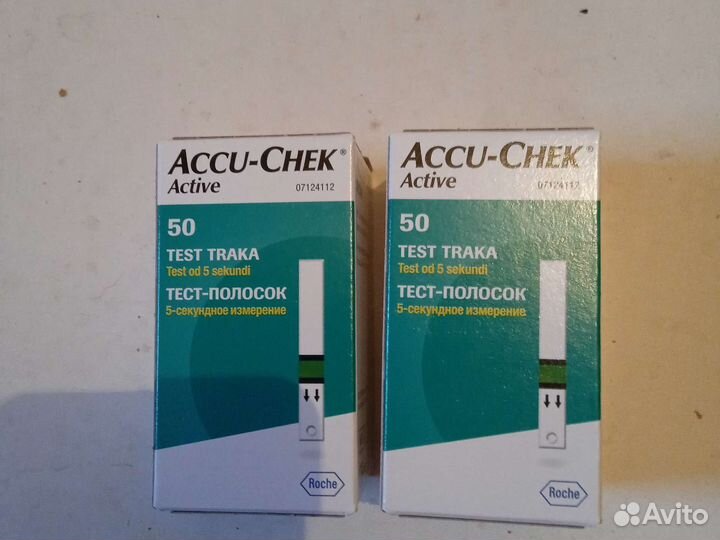 Тест полоски для глюкометра accu-cnek active