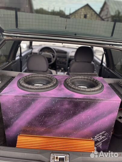 Автомобильный сабвуфер 2x12