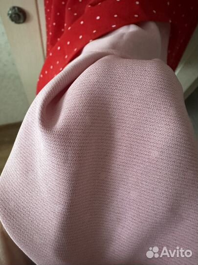 Платье в горошек 46