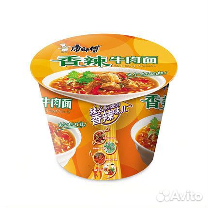 Лапша Kangshifu говядина не острая, 110г