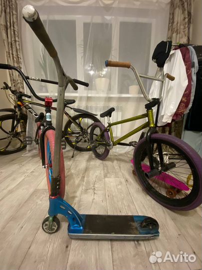 Трюковой кастом самокат