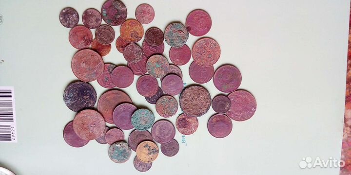 Монеты с копа рсфср.ссср на очистку.опыты