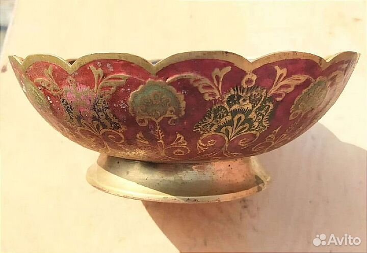 Чаша латунная старинная