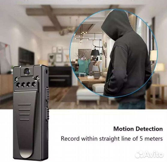 Нагрудный регистратор мини камера