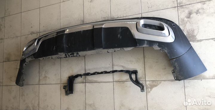 Диффузор заднего бампера mercedes GLE V167