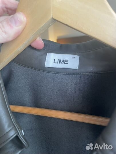 Кожаная рубашка lime